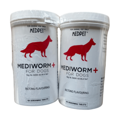 Mediworm-Plus Worm Remedy for Dogs (100 Tablets) 2 Pack
