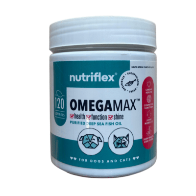 OmegaMax Omega 3 for Dogs & Cats (120 Softgels) | Fish Oil Softgels