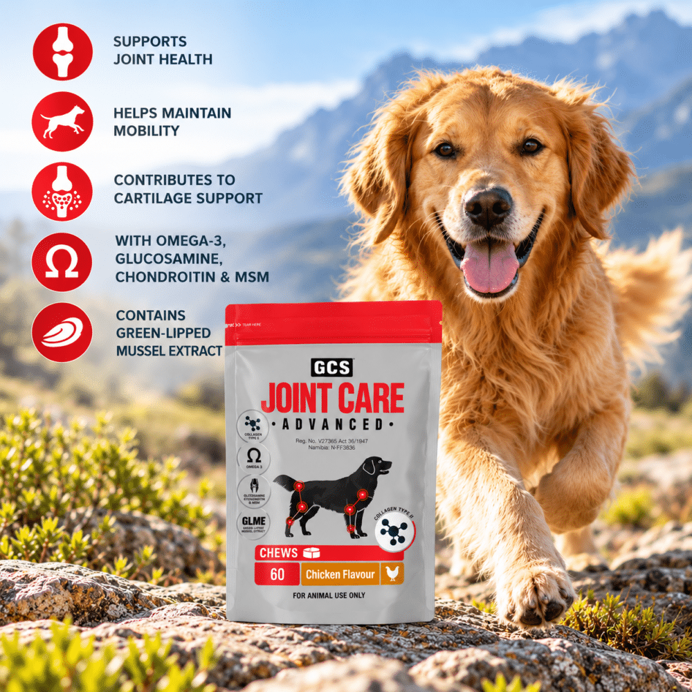 GCS Joint Care Advanced Chews for Dogs – Chicken Flavour (60 Chews)
