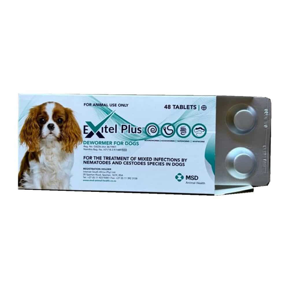 Exitel Plus Dewormer for Dogs (48 Tablets)