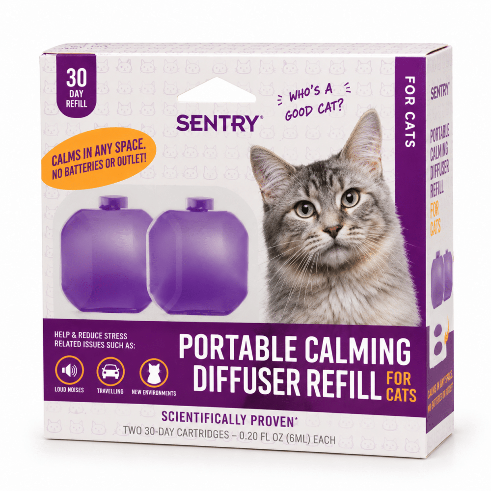 Sentry Portable Calming Diffuser Refill for Cats (2 Refills)