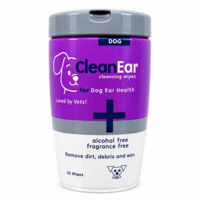 CleanEar Cleansing Wipes for Dogs (50 Wipes)